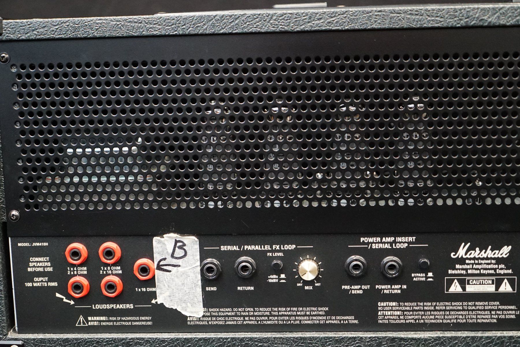 Marshall Amplificatori: Marshall JVM410H (Head) Fussliste – Usato da Ortschwaben venduto da Musictrade 6