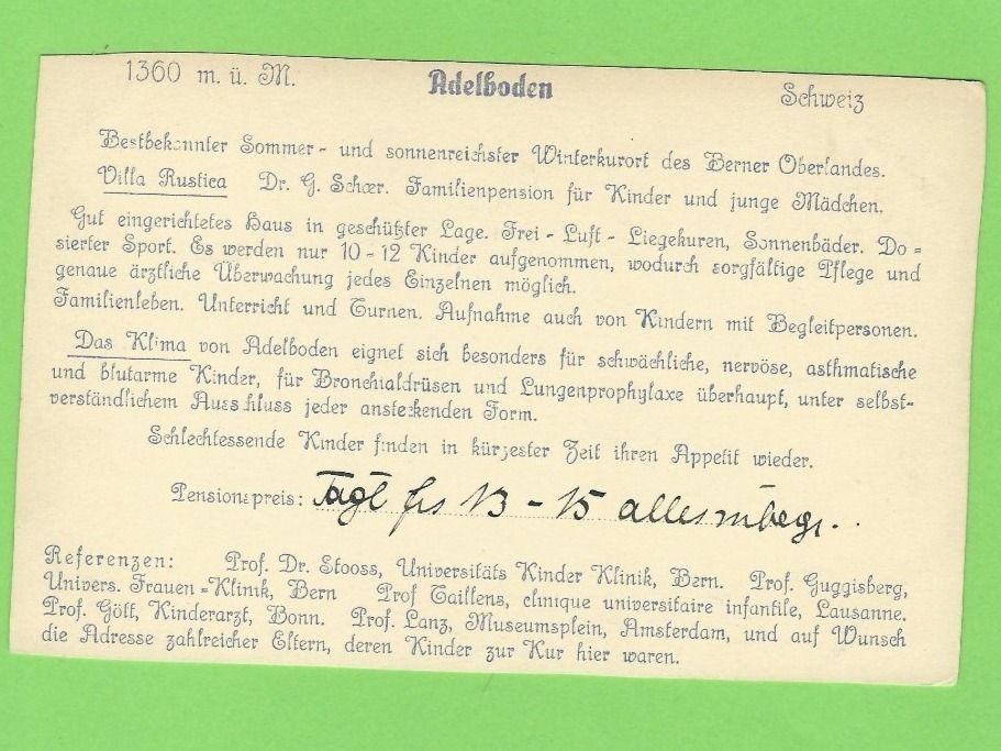 Cartes postales: Adelboden, Villa Rustica – D'occasion à Zürich par t24_de 1