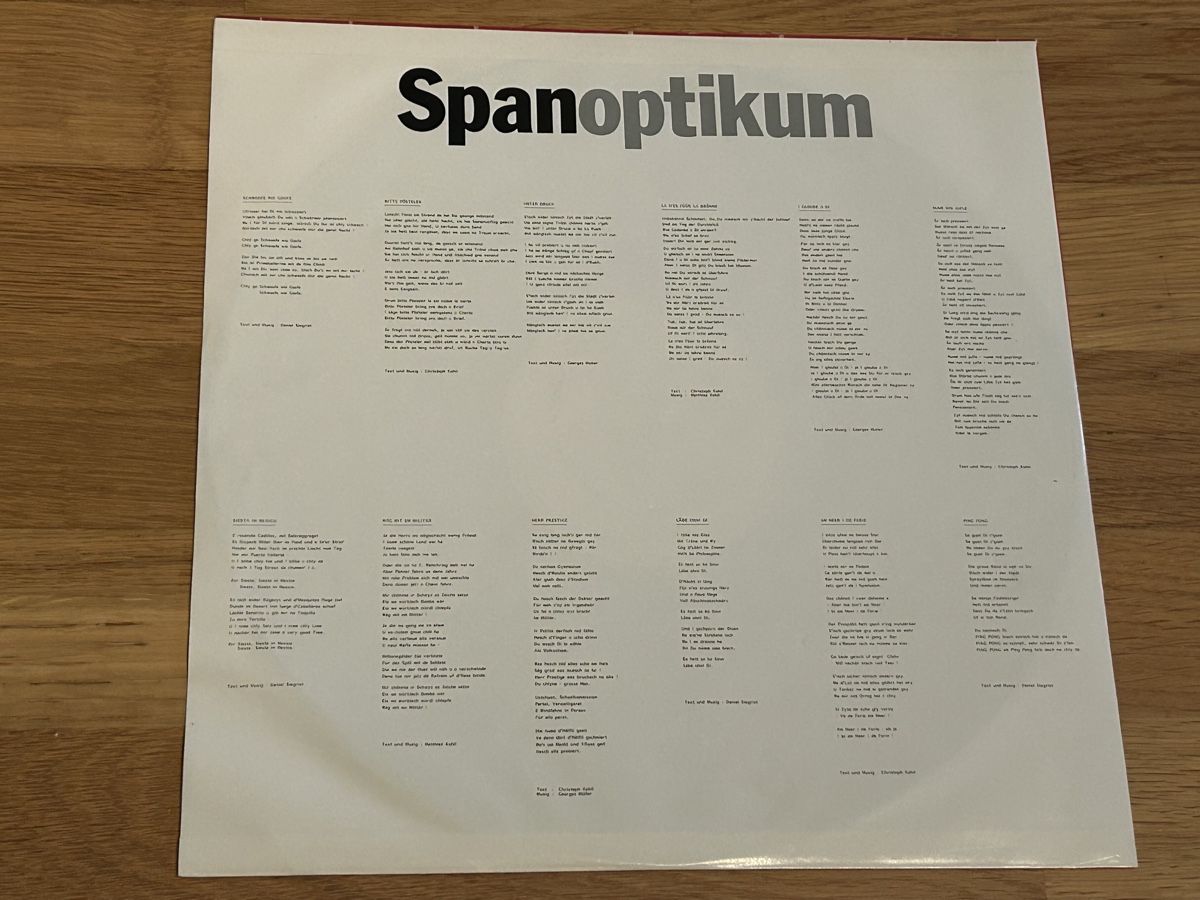 Vinyles: Span. 1985. Spanoptikum – D'occasion à Faulensee par Mizuno06 3
