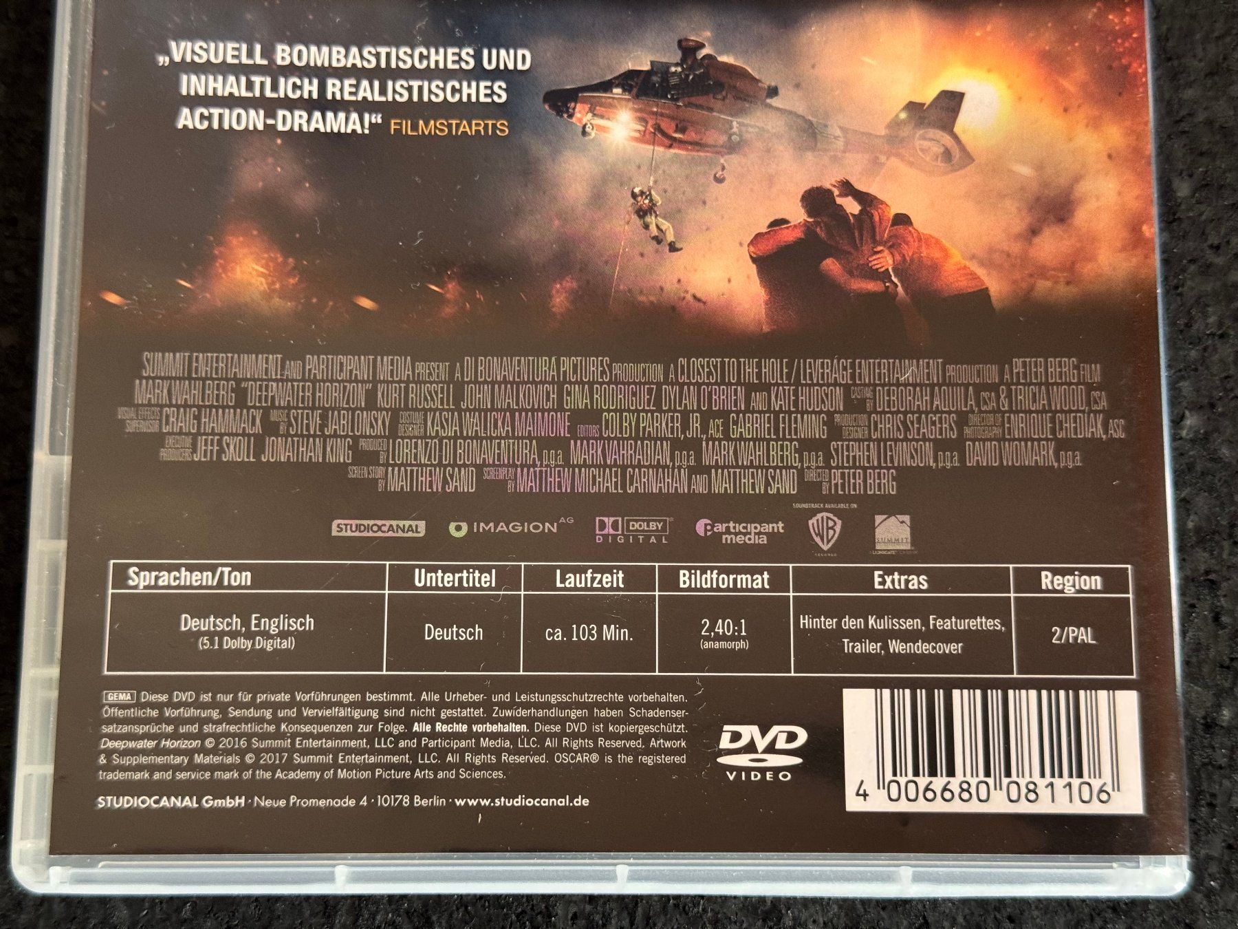 Tutti i DVDs: Deepwater Horizon DVD DE/EN – Usato da Fribourg venduto da tschjoly 3