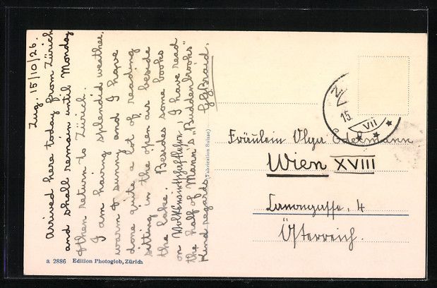 Cartoline postali: AK Zug, Teilansicht mit Rigi – Usato da Berlin venduto da bartko-reher 1