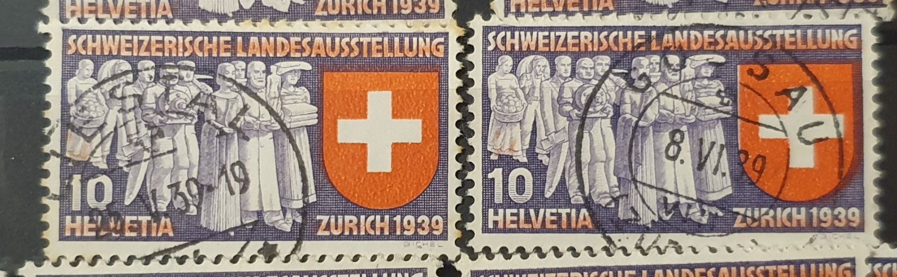Tutti i francobolli: Landesausstellung 1939 PF/Abarten – Usato da Balgach venduto da SIMEON27 3