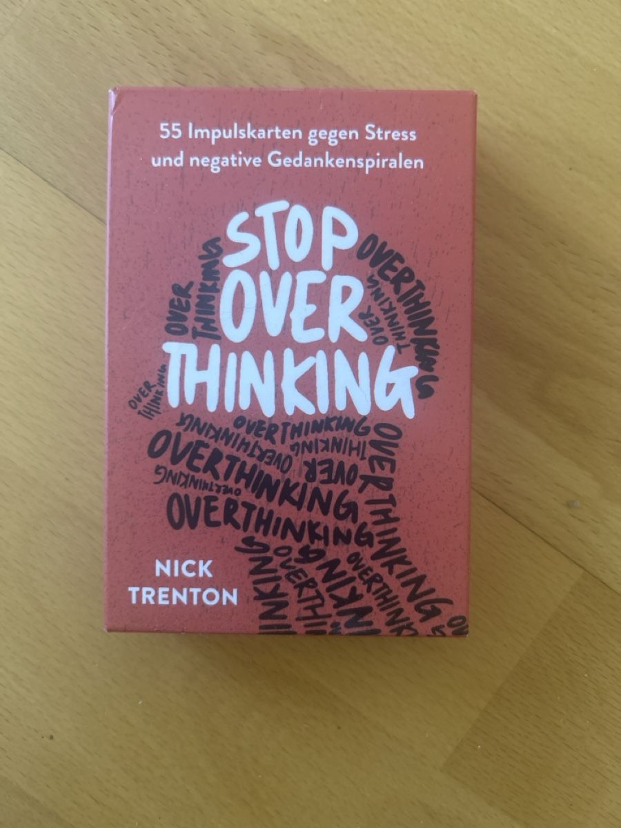 Libri: Stop Overthinking Nick Trenton Impulskarten Set neu – Nuovo (secondo la descrizione) da Luzern venduto da bia_n9dt