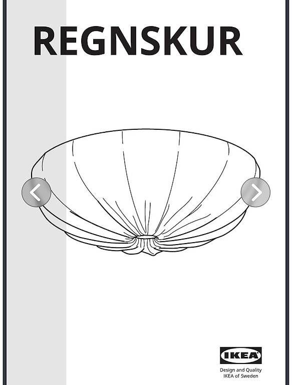 Ikea Lampadari & plafoniere: Ikea Regnskur Deckenleuchte – Usato da Luzern venduto da noe_8lwp 1