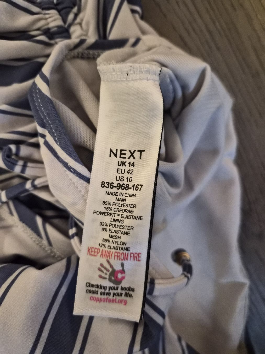 Costumi da bagno & Bikini: Badeanzug, gestreift, Gr. 42 – Usato da Schwarzenberg LU venduto da LadySecondhand 2