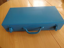 Werkzeugkoffer blau Metall MADE IN GERMANY guter Zustand