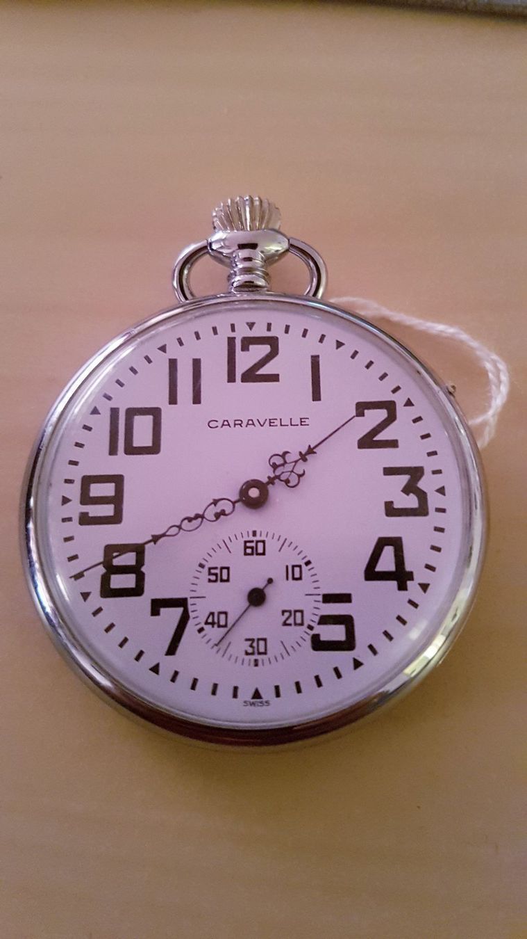 Orologi: Montre de poche caravelle – Nuovo (secondo la descrizione) da la Chaux-de-Fonds venduto da Firenze6