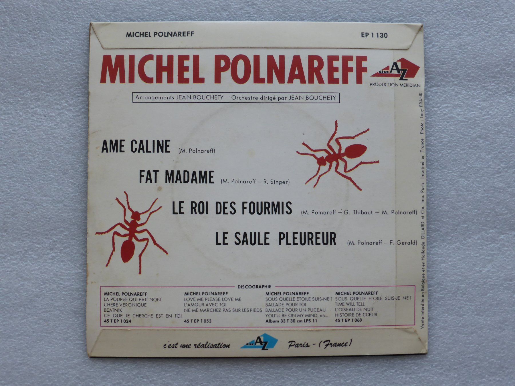: Vinyl Single   EP   MICHEL POLNAREFF – Usato da Küssnacht am Rigi venduto da Mondkinder 3