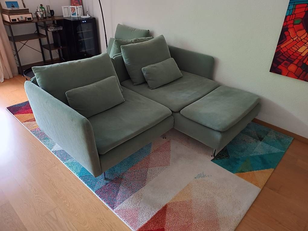 Divani: Modular Sofa - Modulsofa 3 pieces + 2 covers IKEA SÖDERHAMN – Usato da Adliswil venduto da Lorpan