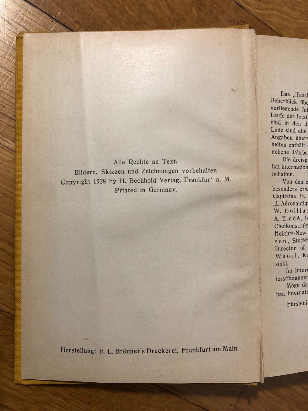 Bücher: Taschenbuch der Luftflotten 1928 – Gebraucht aus Mollis von ges_vlm6 6