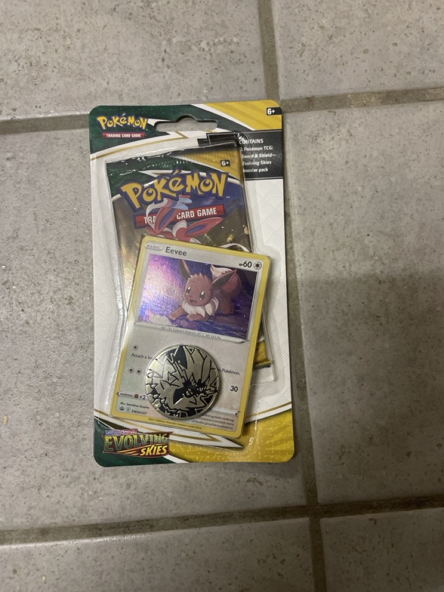 Pokémon Carte collezionabili: Evolving Skies 1er Blister mit Eevee Promo – Nuovo e nell'imballaggio originale da Bazenheid venduto da Toulouse12