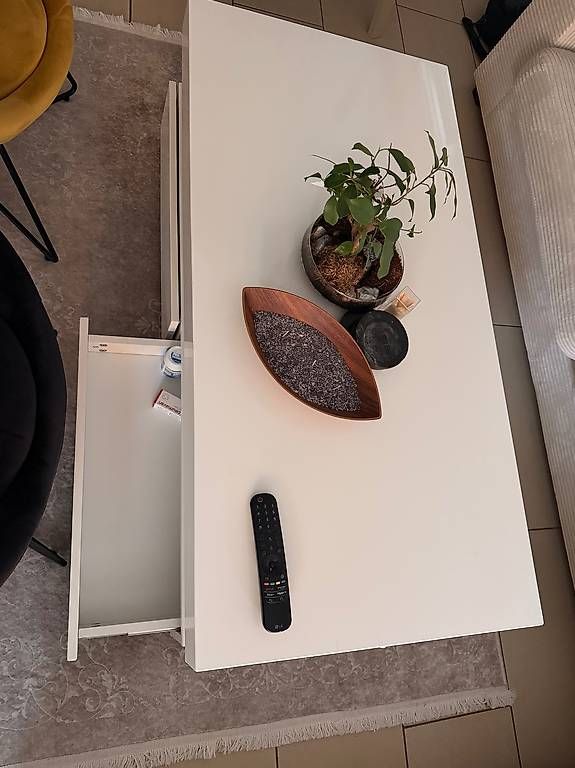 Tables: Table basse blanche avec rangement – D'occasion à Lucens par fit_hsj5 1