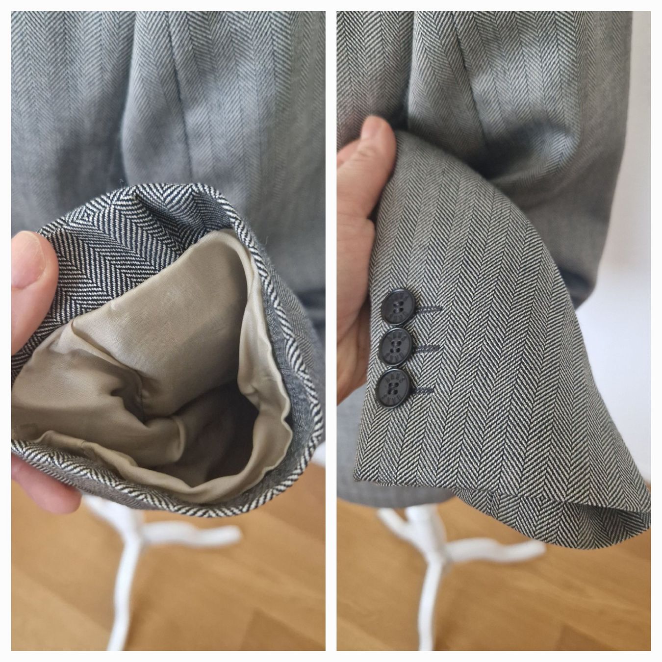 Giacche: Daks Blazer grau Wolle Seide Gr. 38 – Usato da Erlinsbach SO venduto da ULIKH 8