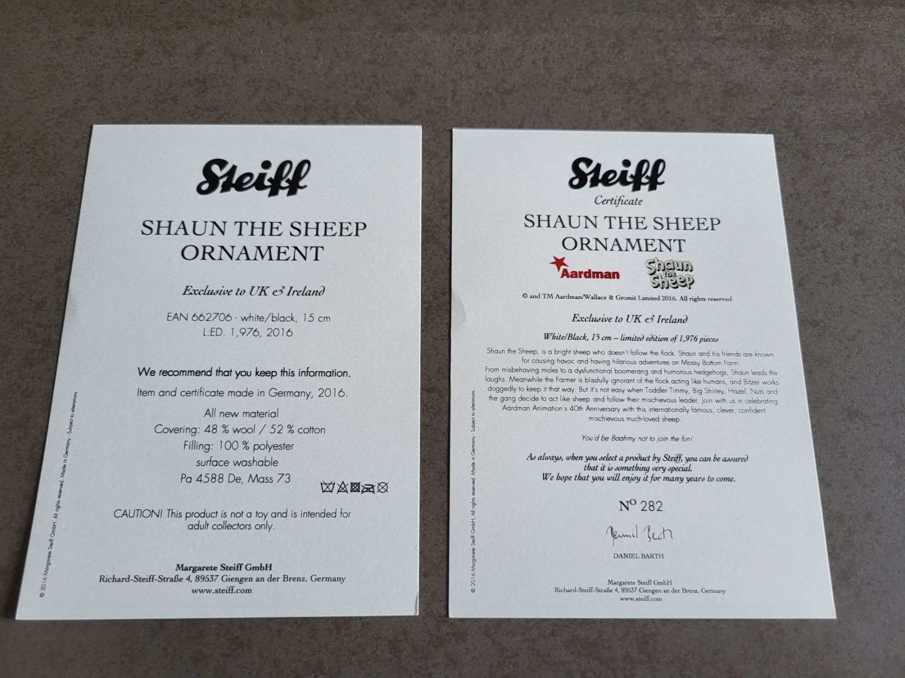Steiff Giocattoli: Steiff Shaun the Sheep – Nuovo (secondo la descrizione) da Zürich venduto da Orchidee 8