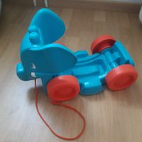 Toller Lauflernwagen Elefant zum Ziehen, Lauflerner blau