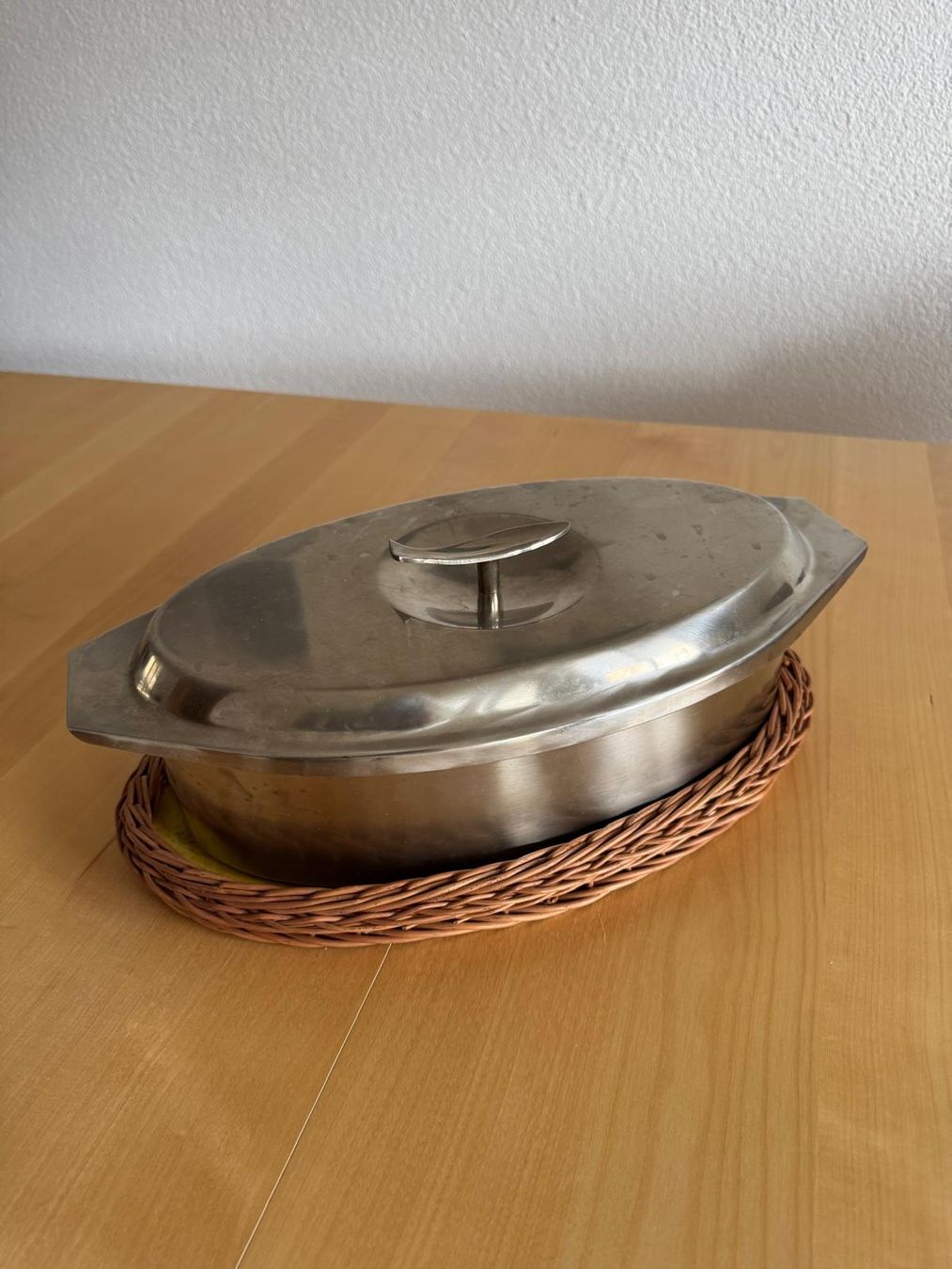 Padelle: Fischpfanne aus Edelstahl mit Deckel – Usato da Zürich venduto da Laura187