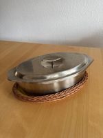 Fischpfanne aus Edelstahl mit Deckel
