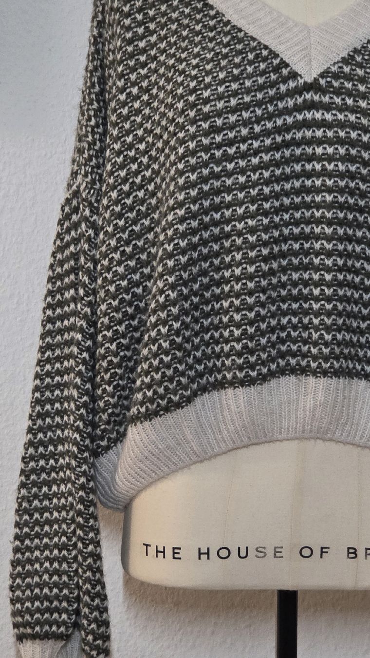 Maglioni & Felpe: 2x Strickpullover, grün & creme, Gr. S-M – Nuovo (secondo la descrizione) da Kreuzlingen venduto da MeinKleinesAtelier 2