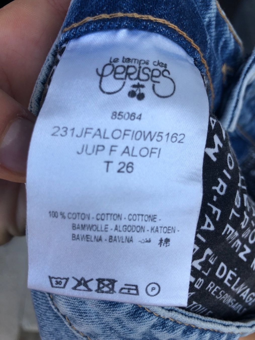 Gonne: Jeansrock mit coolem Seitenknopf-Look – Usato da Wädenswil venduto da Pixie_ 4