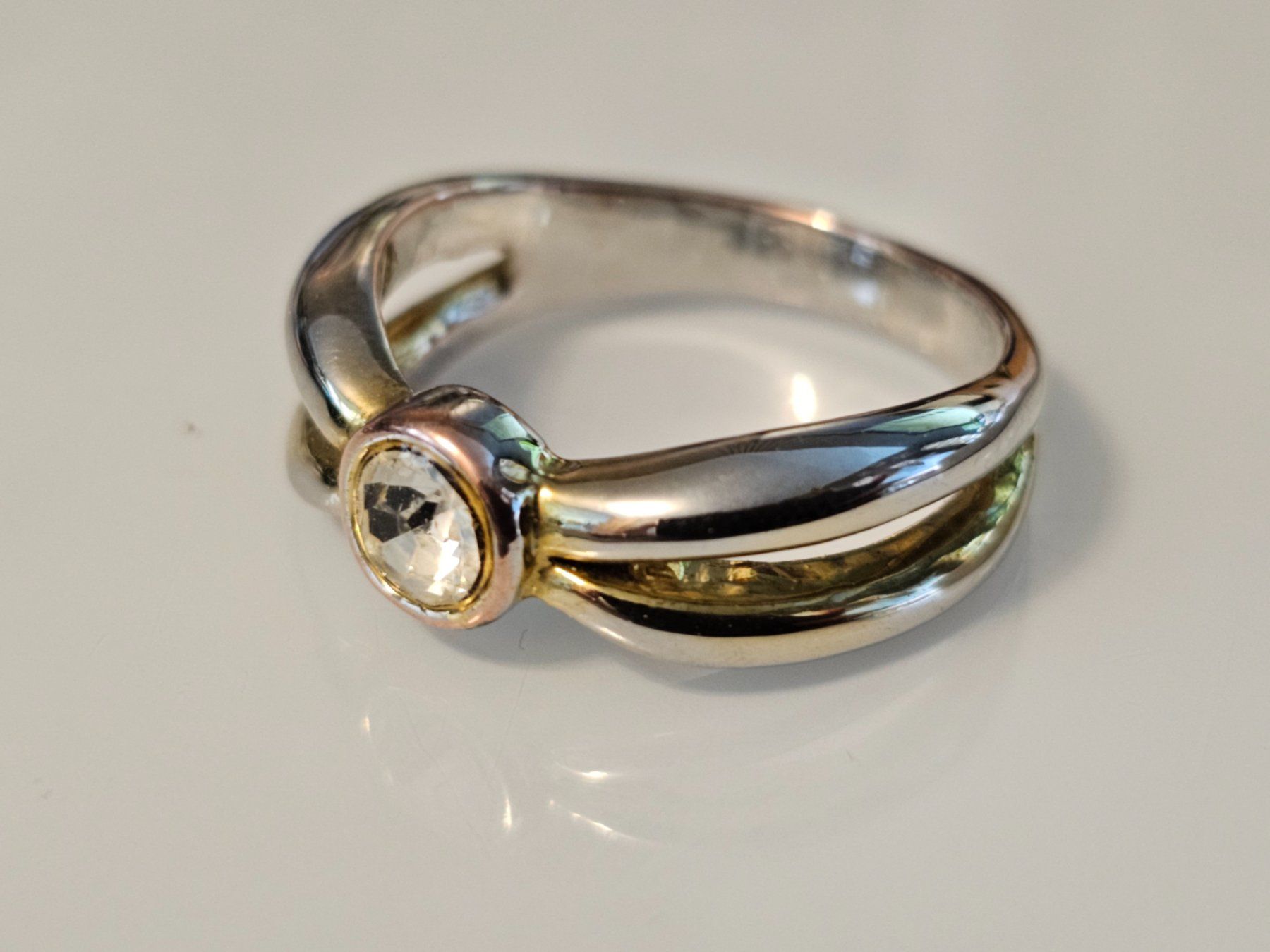 Anelli: AKTION Gelb gold Ring massiv Stein Geschenk Modeschmuck 4.16 – Nuovo (secondo la descrizione) da Riedt b. Erlen venduto da Gottestraene 1