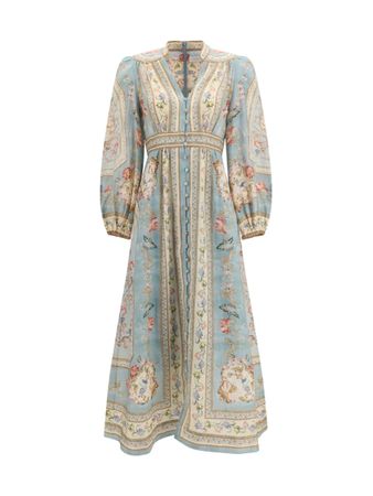 Elegant Linen Blend Maxi Dress