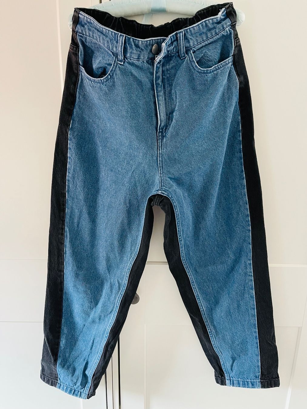Jeans: Jean bicolore tendance taille haute taille 40 – Usato da La Chaux-de-Fonds venduto da Sabinchenn 4
