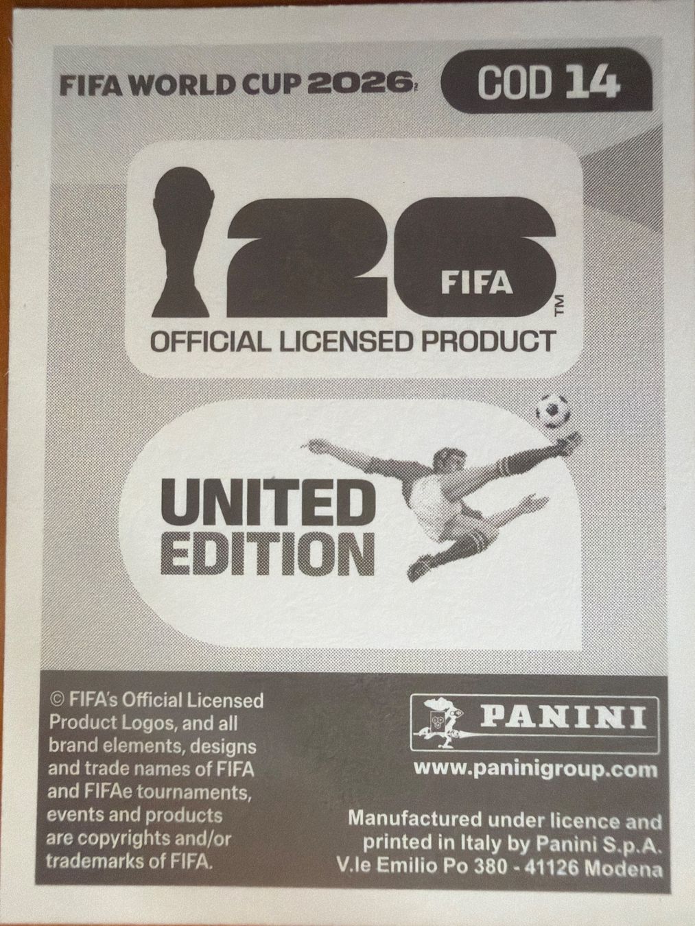 Panini Sammelbilder & Trading cards: Panini COD14 – Neu (gemäss Beschreibung) aus Susten von Rechnun 1