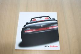 Alfa Spider Prospekt 8/2001 Italienisch