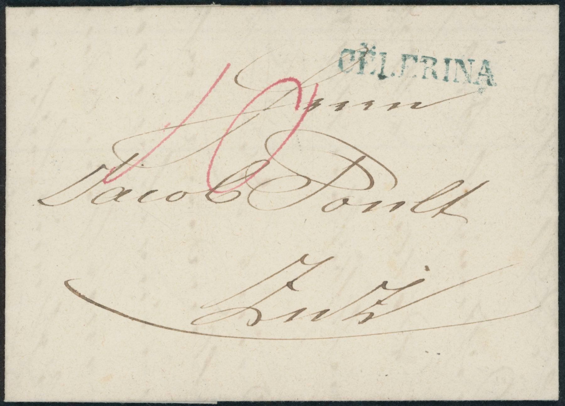 Alle Briefmarken: GR Celerina - Stabstempel - Brief – Gebraucht aus Schindellegi von leecollect
