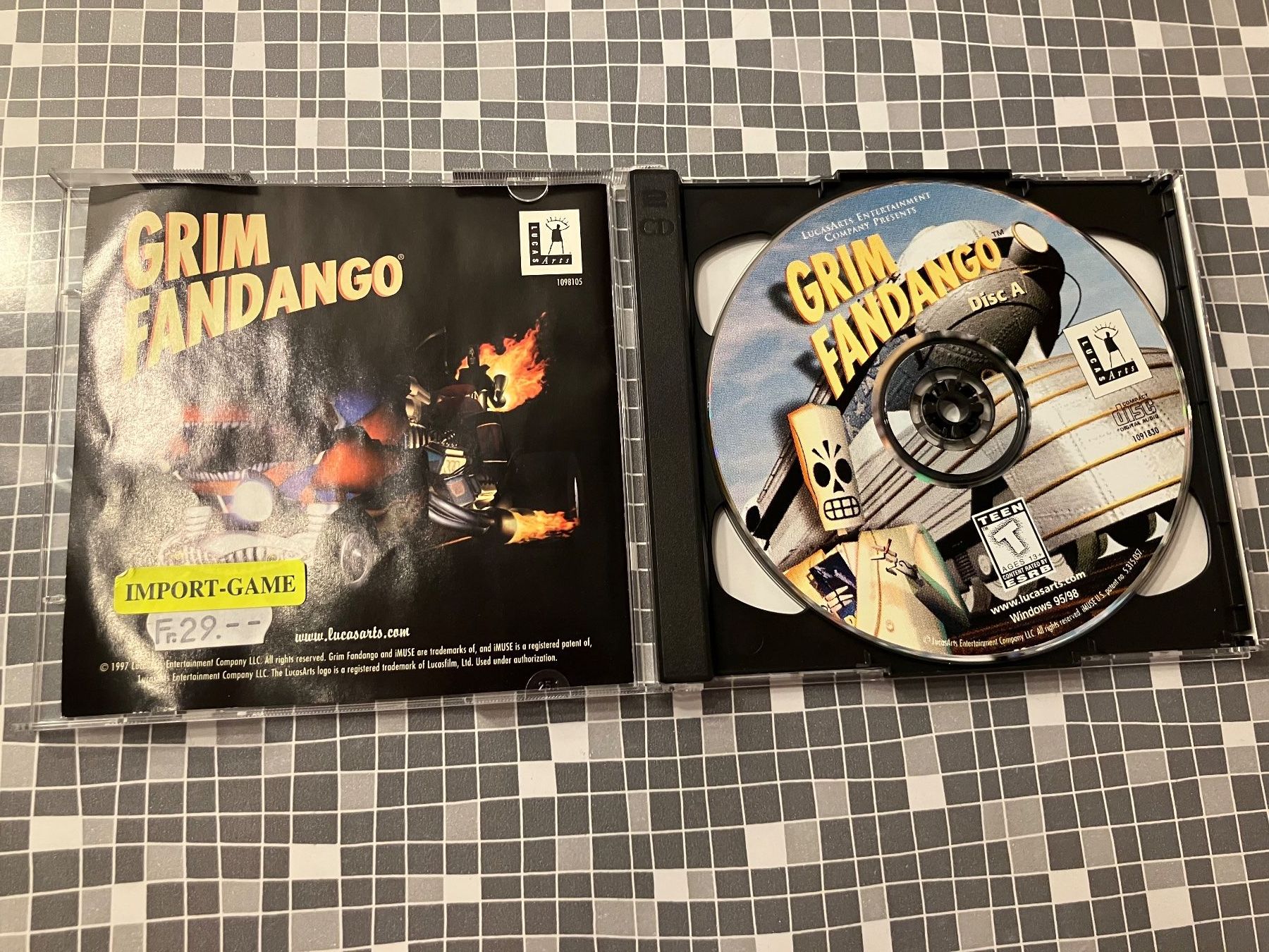 Jeux: Grim Fandango - PC (1998, engl.) – D'occasion à Winkel par Asdas87 2