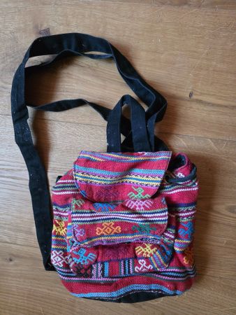 Rucksack Tasche Täschli Stoff Bag Beutel