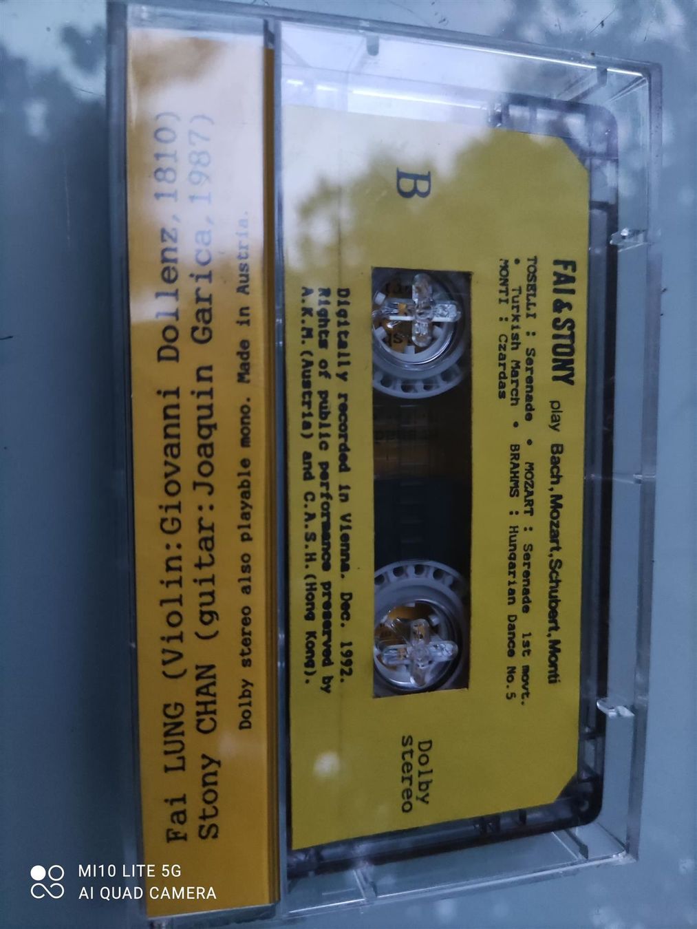 Musicassette: Fai & Stony (Bach, Mozart, Schubert) – Usato da St. Gallen venduto da elk2020 4
