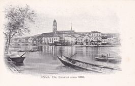 Zürich Die Limmat anno 1880