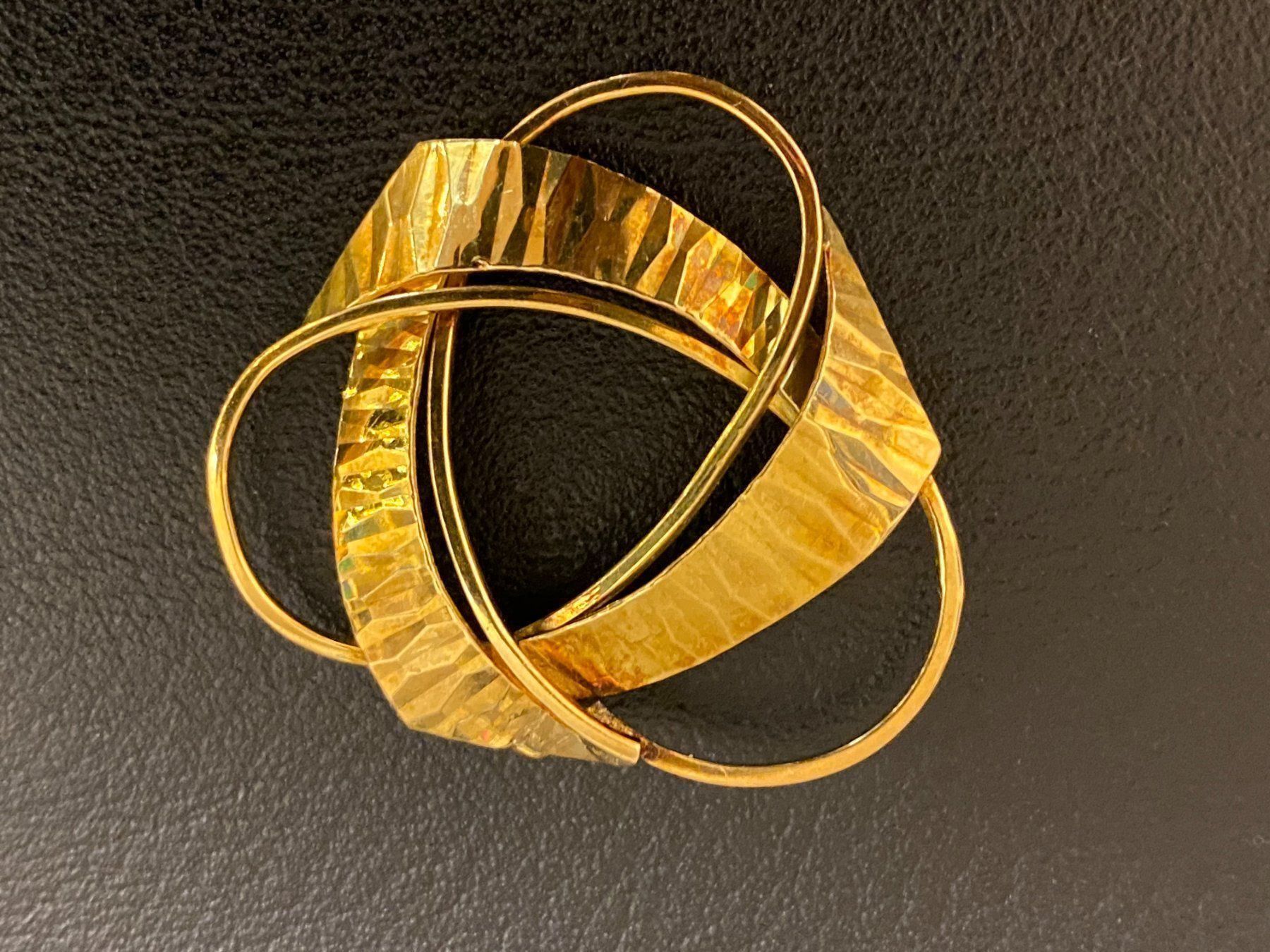 Spille & Fermagli: Brosche Gold, aus den 60er – Usato da Zürich venduto da leo0105 1
