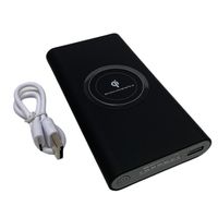 Powerbank mit Wireless Pad (schwarz)