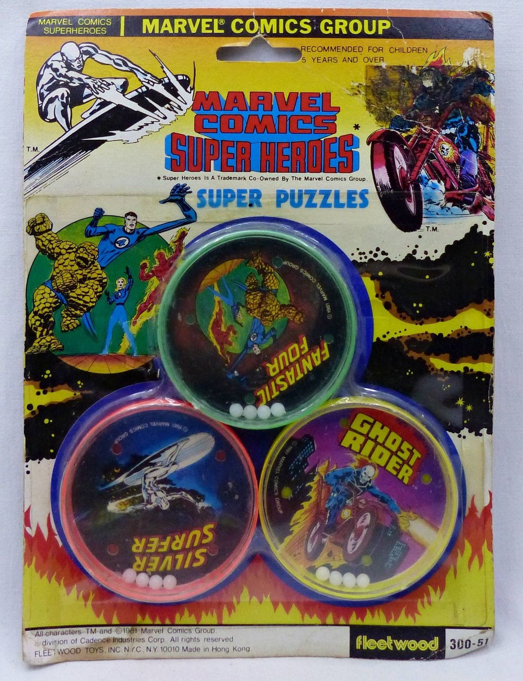 Giochi: MARVEL SUPER HEROES PUZZLE SILVER SURFER GHOST RIDER FF 1981 – Nuovo e nell'imballaggio originale da Lugano venduto da YouWantUS