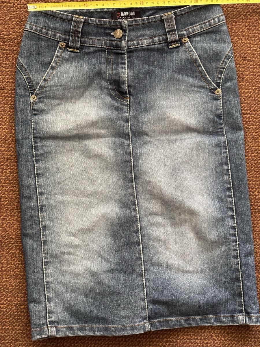 Morgan Gonne: Denim Morgan skirt – Nuovo (secondo la descrizione) da Confignon venduto da Second_Hand_Ch