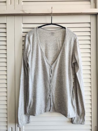 Majestic Paris cardigan gris coton/cachemire 