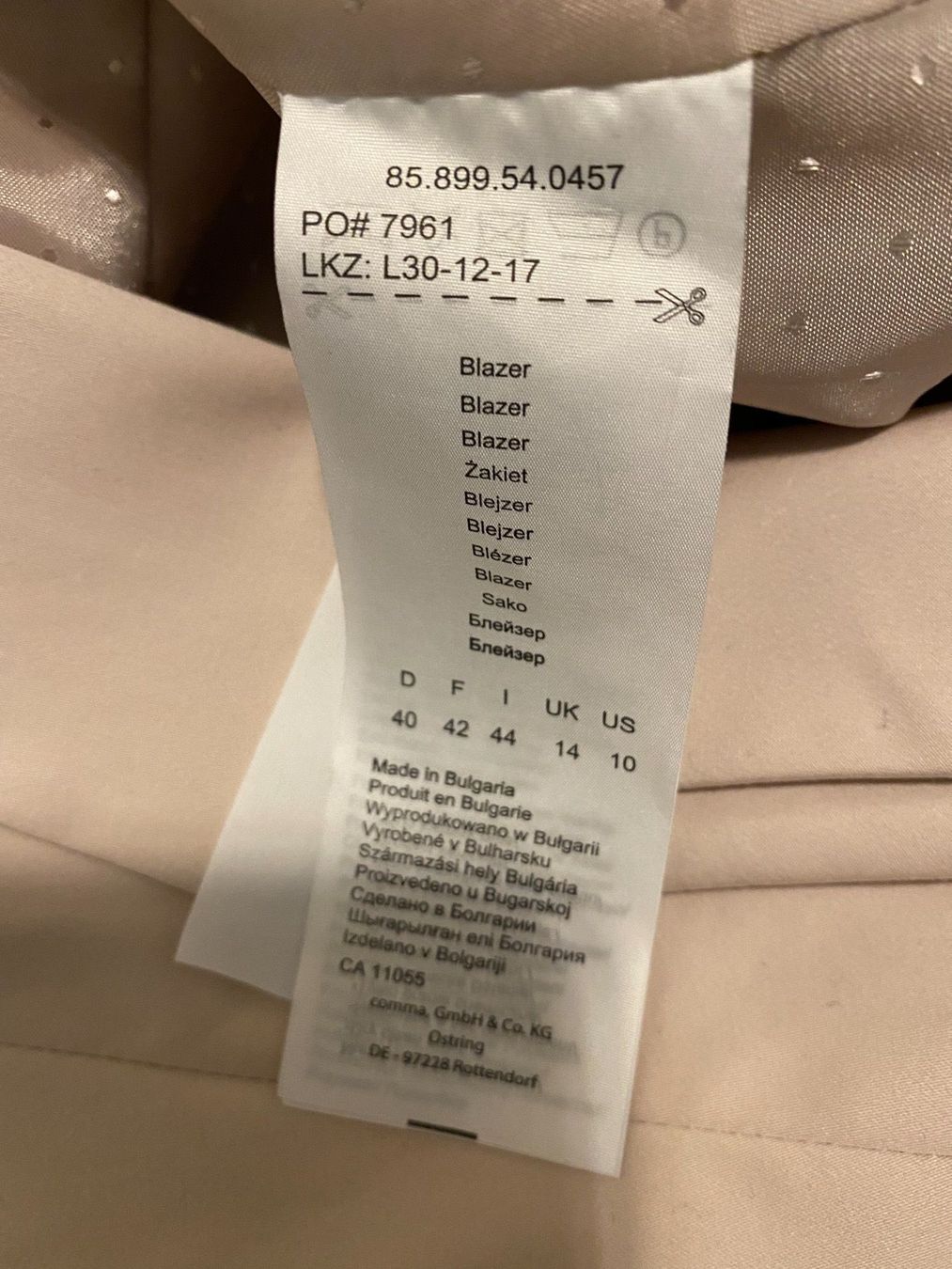 Giacche: Blazer von Kommagr.40 – Usato da Pfungen venduto da Sheki56 3