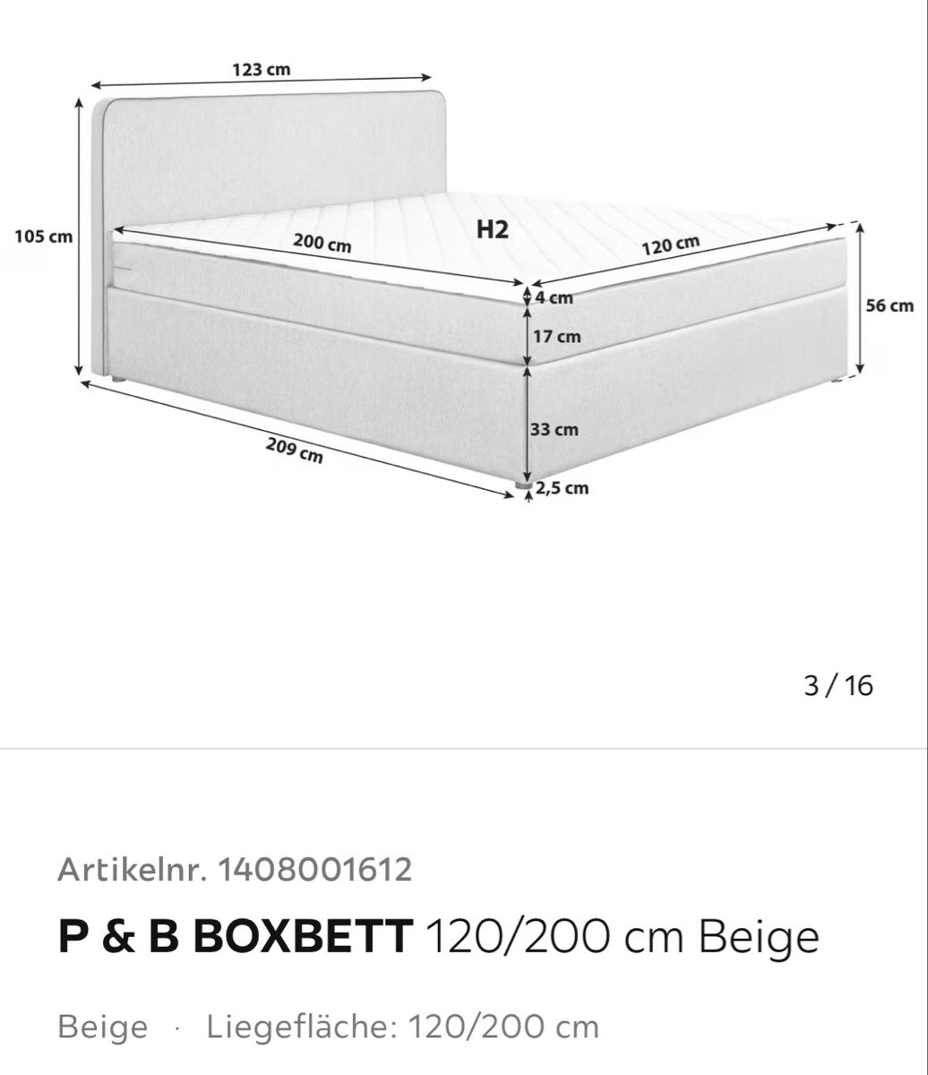 Letti: Boxbett 120/200 cm Beige – Usato da Rothenburg venduto da Ahoppla 2