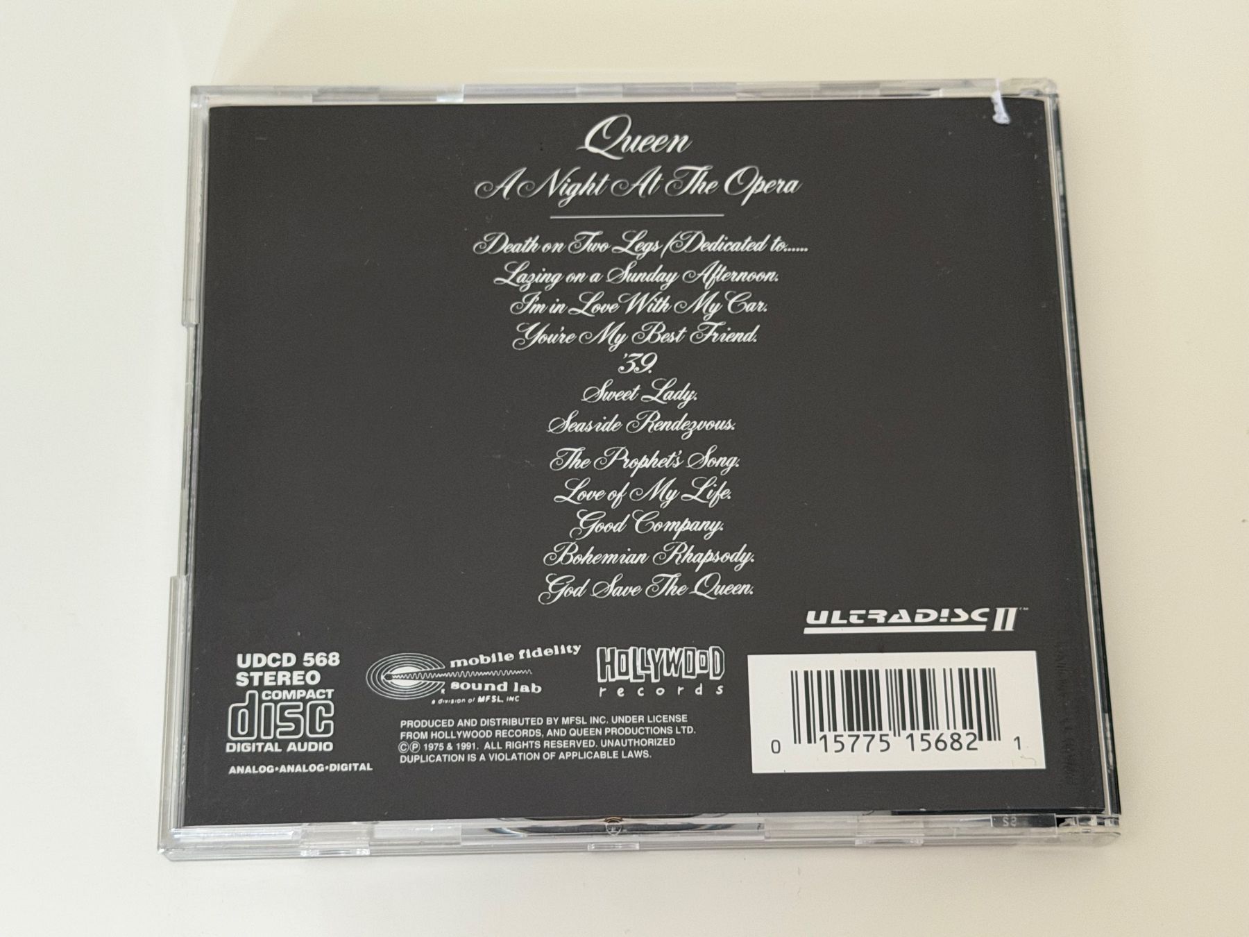 CD: Queen A Night At The Opera Original Master Recording – Usato da Altstätten SG venduto da sheamus 1