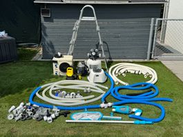 Poolzubehör-Komplettset für Pools bis ca. 25’000 Liter