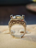 Bague en argent sterling 925 avec Topaze. Taille 54✨💍