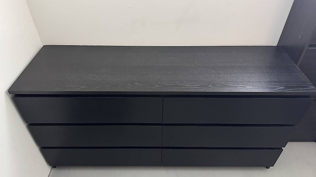 Ikea Kommoden: IKEA MALM Kommode 2x3, 6 Schubladen, schwarz – Gebraucht aus Neuhausen von francesco1993