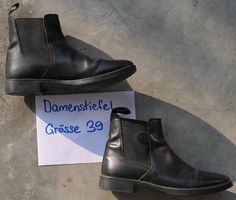 Damenstiefel, Leder, Grösse 39