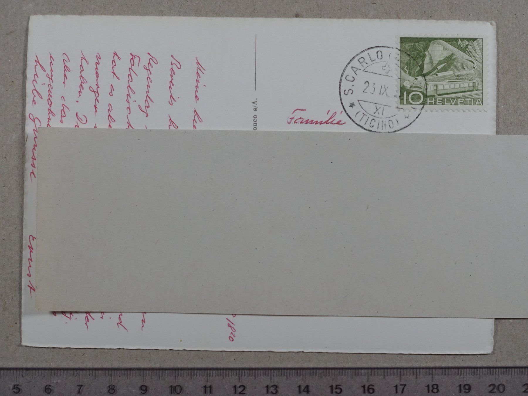 Cartoline postali: San Carlo, Valle Bavona – Usato da Lenzburg venduto da fh1 1