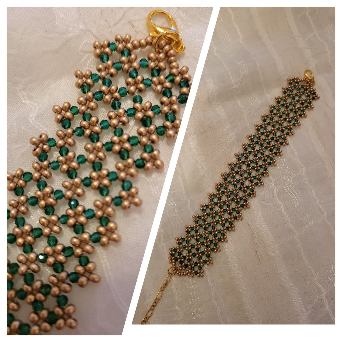 Bracciali & Braccialetti: Handgemachte Armkette aus Glasperlen – Nuovo (secondo la descrizione) da Dietikon venduto da Eleda 2