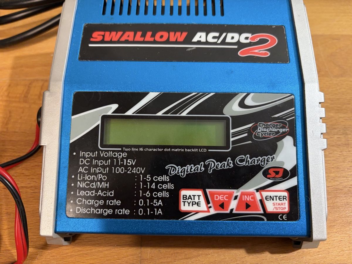 Batterie, Caricabatterie & Alimentatori: SJ Electronics Swallow AC/DC 2 Akku Ladegerät – Usato da Winterthur venduto da LB53 1