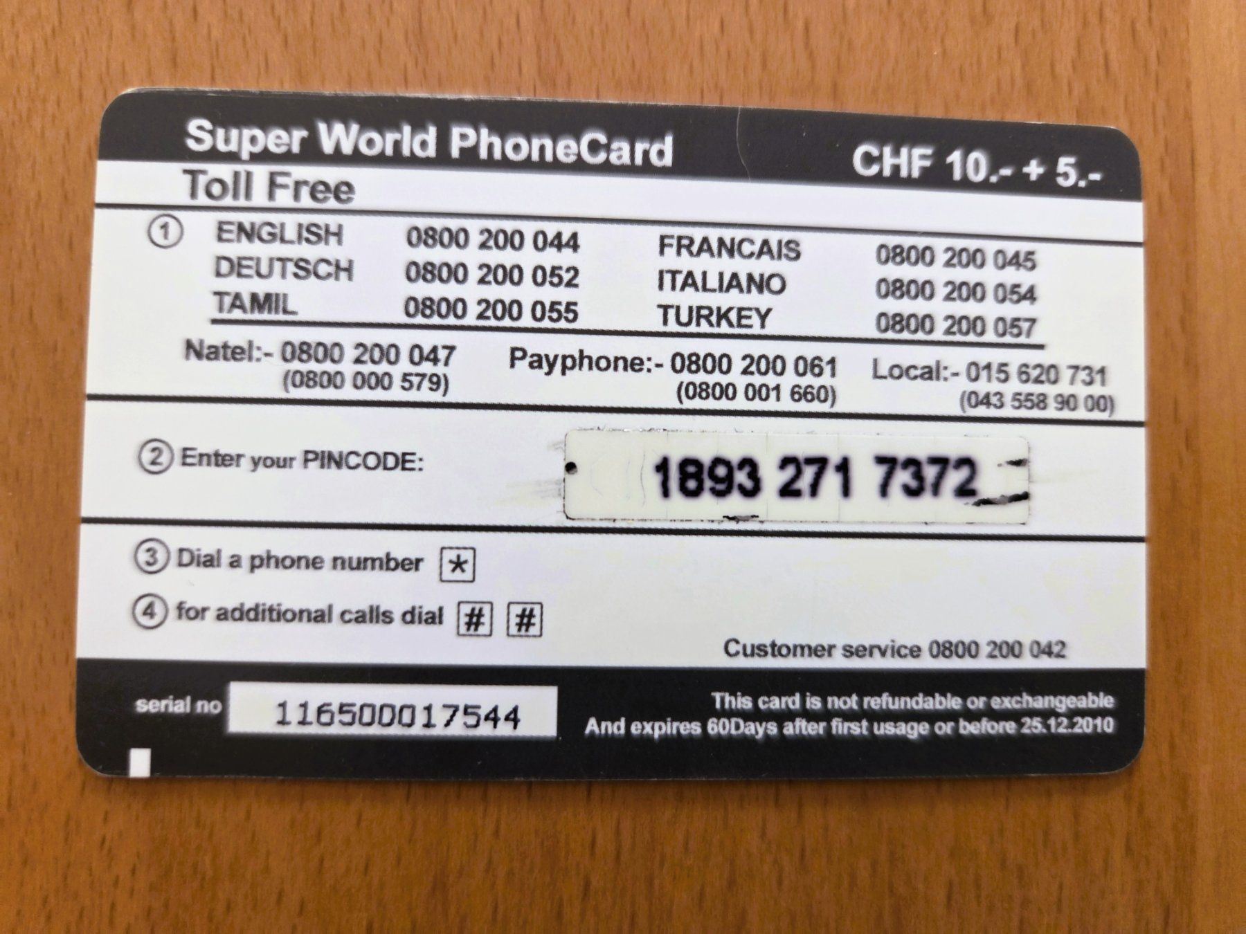 Schede telefoniche: PREPAID - SCHWEIZ – Usato da Brüttisellen venduto da Nighttrain 1