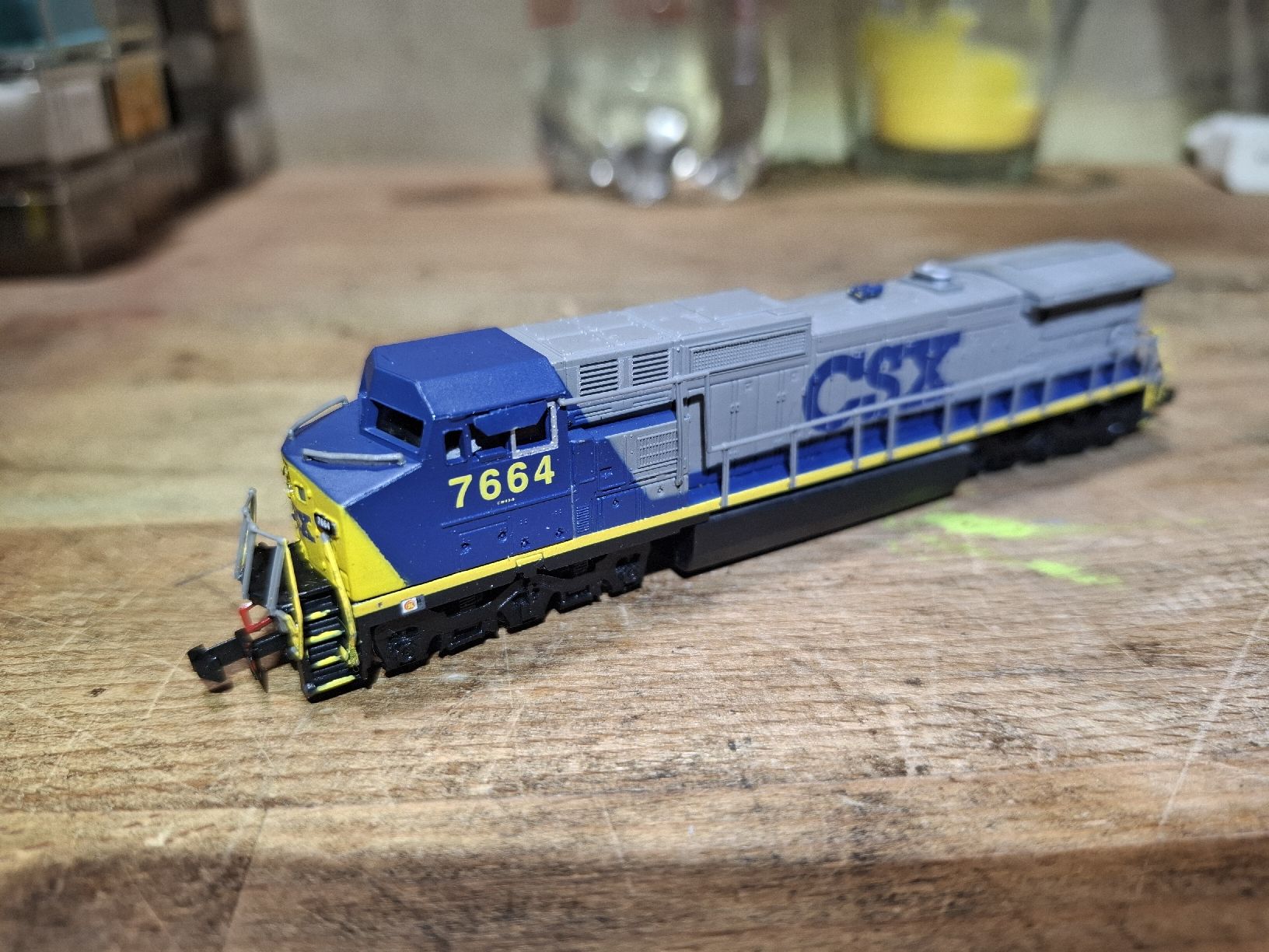 Modellini di ferrovie: Spur N Diesellok CSX 7664 – Usato da Flaach venduto da maniv6
